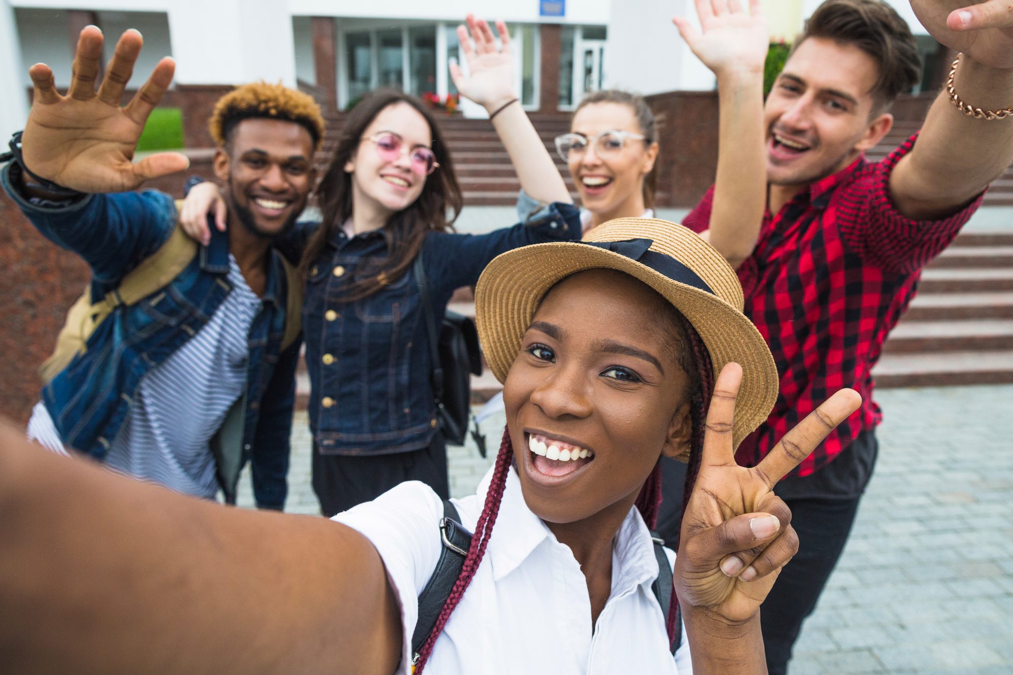 A Group of People Posing for a Selfie